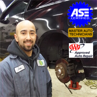 Read more about our team's specializations Joe Mendez, ASE-certified auto repair technician at A+ Japanese Auto Repair in San Carlos, CA